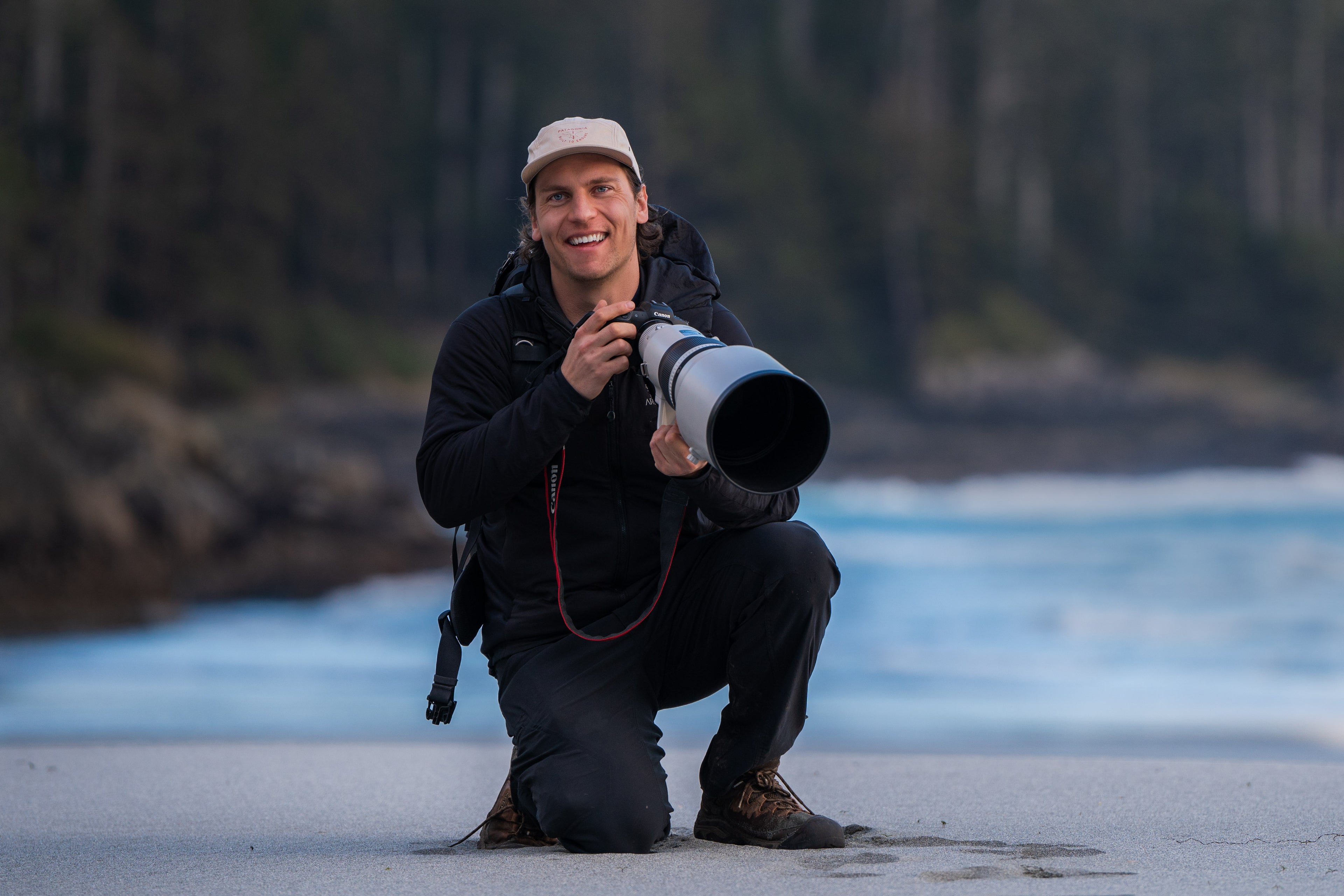 Load video: Chase Teron behind the scenes of ethical wildlife photography